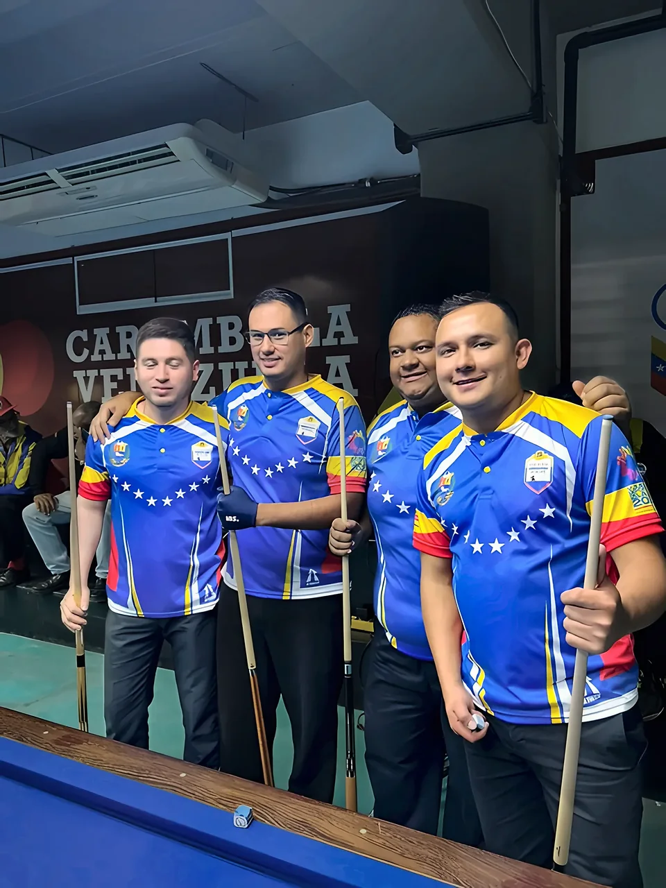 Selección de carambola de Venezuela en los V Juegos del ALBA.